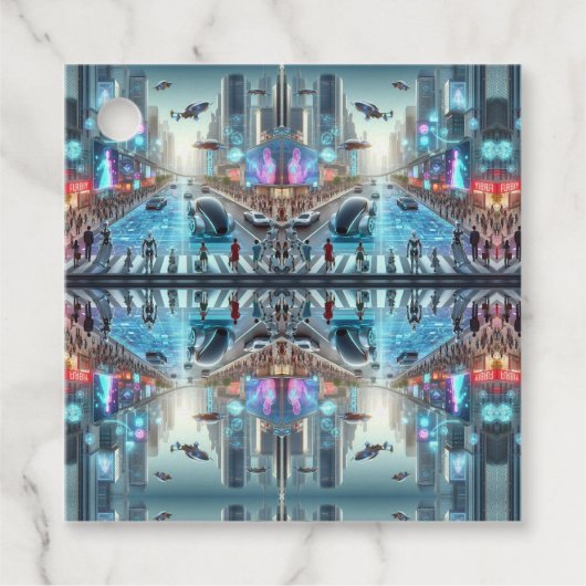 未来的シティメッセージカード フェイバータグ (正面)