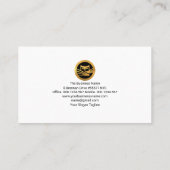 未来的スタイリッシュな多角形台形くもの巣計算機 名刺 (裏面)