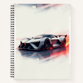 未来的スポーツカーお洒落- AIが生み出したデザイン ノートブック (正面)