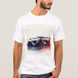 未来的スポーツカー - スタイリッシュなAI生成デザイン Tシャツ