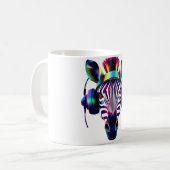 未来的ゼブラヘッドセット コーヒーマグカップ (正面左)