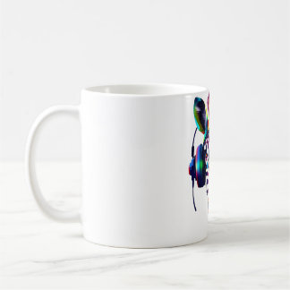 未来的ゼブラヘッドセット コーヒーマグカップ