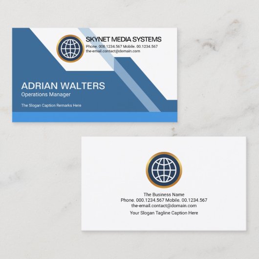 未来的ダイナミックカラフル素晴らしスタートアップ 名刺 (正面/裏面)