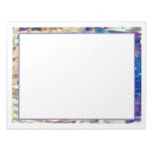 未来的ティール（緑がかった色） ノートパッド (正面)