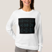未来的テクノロジーアローチャートデザイン Tシャツ (正面)