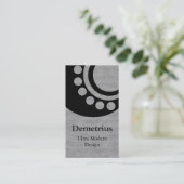 未来的ディメンションの名刺グレー 名刺 (スタンド正面)