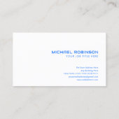 未来的デジタル通信ハイテク |モダン | 名刺 (裏面)