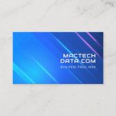 未来的デジタル通信ハイテク |モダン | 名刺 (正面)