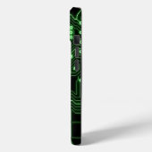 未来的ネオングリーン回路基板 |カスタム Case-Mate iPhoneケース (裏面 / 左)