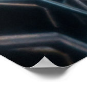 未来的ネオンヘキサゴントンネル ポスター (角)