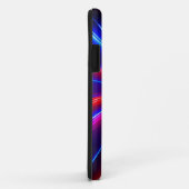 未来的ネオンレーザー光ビームモノグラム Case-Mate iPhoneケース (裏面/右)