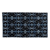 未来的ネオン格子パターン 枕カバー (裏面-右)