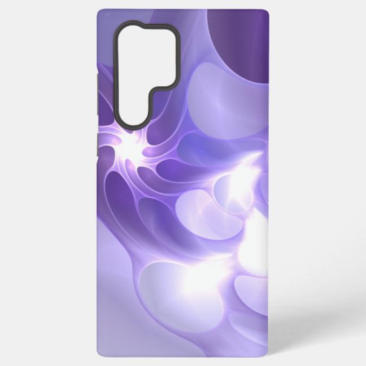 未来的パープルボルテックスネオン抽象芸術 SAMSUNG GALAXYケース (裏面)