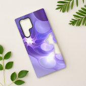 未来的パープルボルテックスネオン抽象芸術 SAMSUNG GALAXYケース
