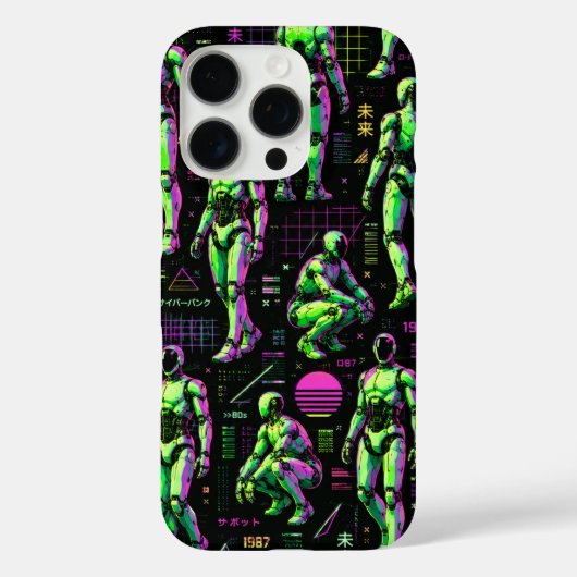 未来的ヒューマノイドロボットアート | AIアンドロイドSF Case-Mate iPhoneケース (裏面)