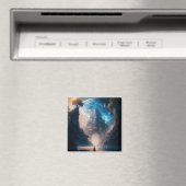 未来的ファンタジー城景観磁石 マグネット (インサイチュ (食洗機))