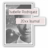 未来的フェムジャーナルパーソナライズされた蔵書票 シール (正面)