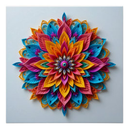 未来的フローラ曼荼羅 ポスター