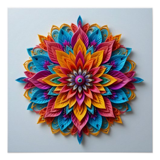 未来的フローラ曼荼羅 ポスター (正面)