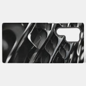 未来的ブラックグロス抽象芸術3Dデザイン SAMSUNG GALAXYケース (裏面横)