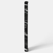 未来的ブラックグロス抽象芸術3Dデザイン SAMSUNG GALAXYケース (左側面)