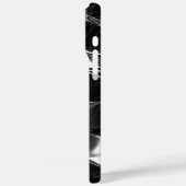 未来的ブラックグロス3D波パターン Case-Mate iPhoneケース (裏面 / 左)