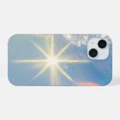 未来的ブルークロームiPhone 14 Pro Max カバー (裏面横)