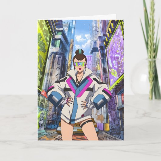 未来的ポップスター0003 サンキューカード (正面)