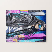 未来的ポップ・アートの星0001 ジグソーパズル (横)