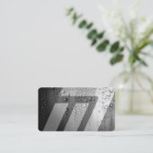 未来的モダンウェットメタルスタイル  名刺 (スタンド正面)