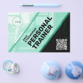 未来的モダン幾何学スタイルフィットネス チラシ (シングル)