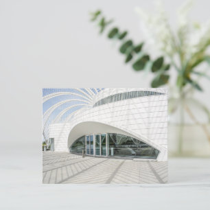 未来的モダン白建物 ポストカード