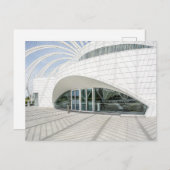 未来的モダン白建物 ポストカード (正面/裏面)