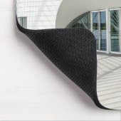 未来的モダン白建物 マウスパッド (コーナー)