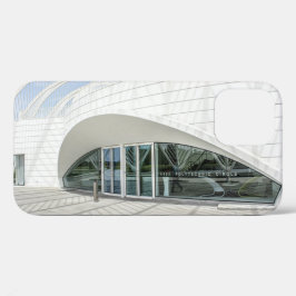 未来的モダン白建物 iPhone 12ケース