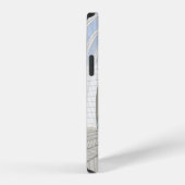 未来的モダン白建物 iPhoneケース (右側面)