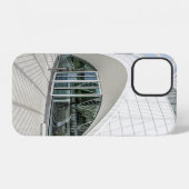 未来的モダン白建物 iPhoneケース (裏面横)