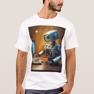 未来的ヴィブラ・ロボットデザイン・テクノロジーインスパイアード Tシャツ