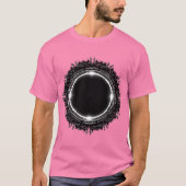 未来的円形デザイン Tシャツ (正面)