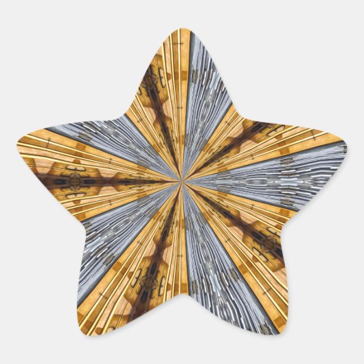 未来的初期の 星シール (正面)