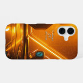 未来的宇宙ステーション内部 iPhone 16ケース (裏面横)