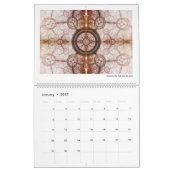 未来的抽象芸術フラクタル2026 カレンダー (1月 2017)