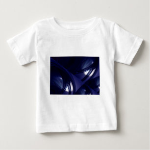 未来的抽象芸術波打つファンタジー抽象芸術 ベビーTシャツ