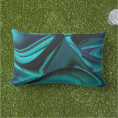 未来的抽象芸術3Dメタリックレインボーアート アウトドアクッション (芝生)