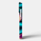 未来的抽象芸術3Dメタリックレインボーアート Case-Mate iPhoneケース (裏面 / 左)
