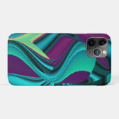 未来的抽象芸術3Dメタリックレインボーアート Case-Mate iPhoneケース (裏面(横))