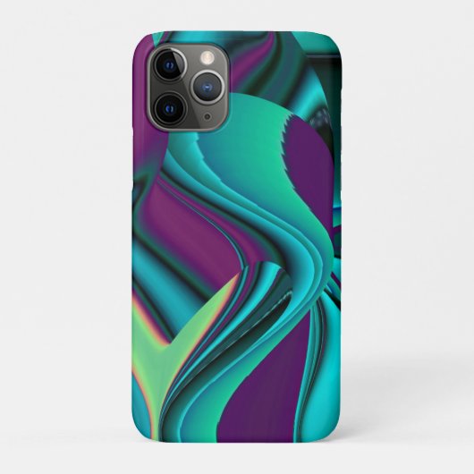 未来的抽象芸術3Dメタリックレインボーアート Case-Mate iPhoneケース (裏)