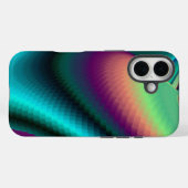 未来的抽象芸術3Dメタリックレインボーアート Case-Mate iPhoneケース (裏面 (横))