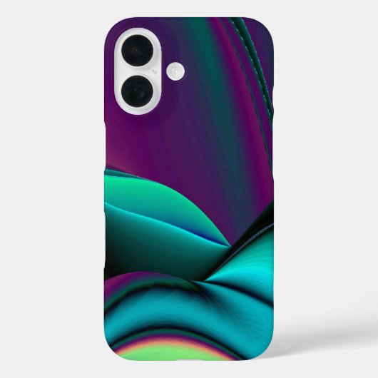 未来的抽象芸術3Dメタリックレインボーアート Case-Mate iPhoneケース (裏面)