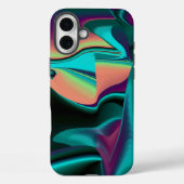 未来的抽象芸術3Dメタリックレインボーアート Case-Mate iPhoneケース (裏面)